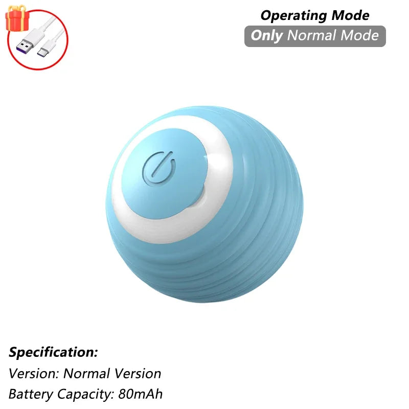 Cat Interactive Ball Toy Automatic Rolling Ball Faux Tail Rechargeable Smart Pet Electric Toy - PAW Bolt