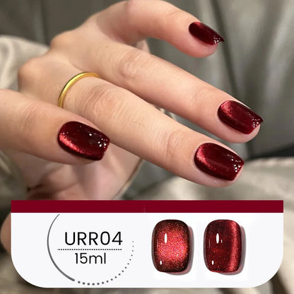 UR SUGAR 15ml Cat Magnetic Gel Nail Polish 30 Colors Semi Permanent Magnetic Gel UV/LED Soak Off Painting Vanrish Design - PAW Bolt