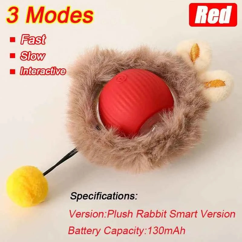 Interactive Automatic Cat Ball Toy – Rechargeable Rolling Mouse Toy for Cats & Dogs