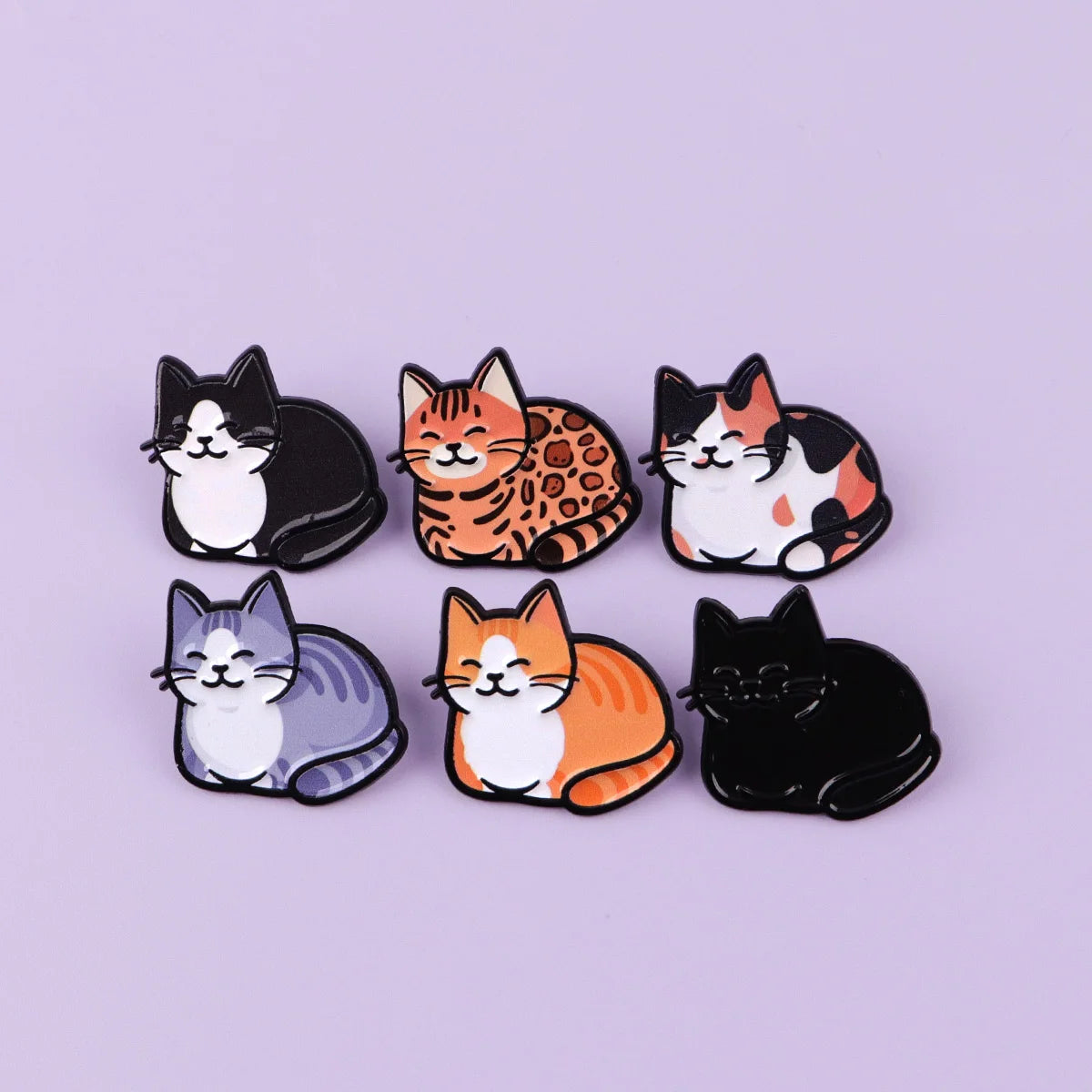 Van Gogh Starry Night Cat Enamel Brooches Cute Cat Lapel Pins Badge on Backpack Costume Accessories Fashion Jewelry Gifts