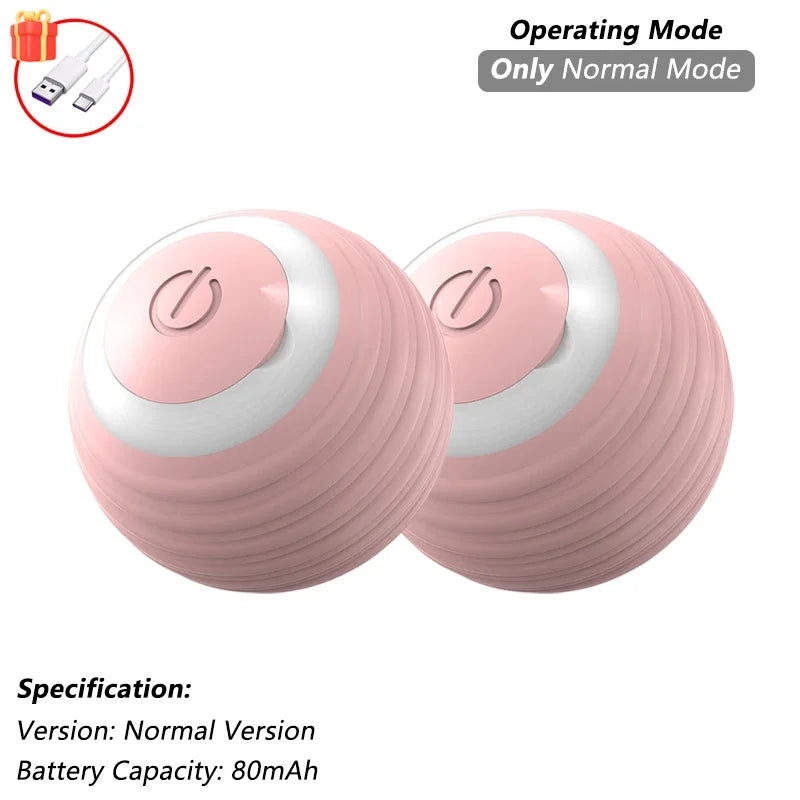 Cat Interactive Ball Toy Automatic Rolling Ball Faux Tail Rechargeable Smart Pet Electric Toy - PAW Bolt