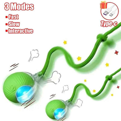 Interactive Automatic Cat Ball Toy – Rechargeable Rolling Mouse Toy for Cats & Dogs