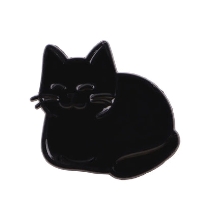 Van Gogh Starry Night Cat Enamel Brooches Cute Cat Lapel Pins Badge on Backpack Costume Accessories Fashion Jewelry Gifts