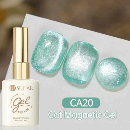 UR SUGAR 15ml Cat Magnetic Gel Nail Polish 30 Colors Semi Permanent Magnetic Gel UV/LED Soak Off Painting Vanrish Design - PAW Bolt