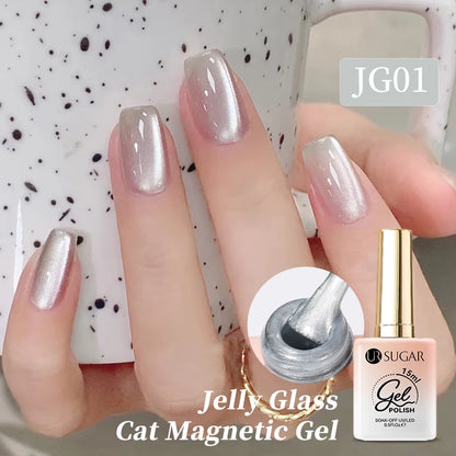 UR SUGAR 15ml Cat Magnetic Gel Nail Polish 30 Colors Semi Permanent Magnetic Gel UV/LED Soak Off Painting Vanrish Design - PAW Bolt