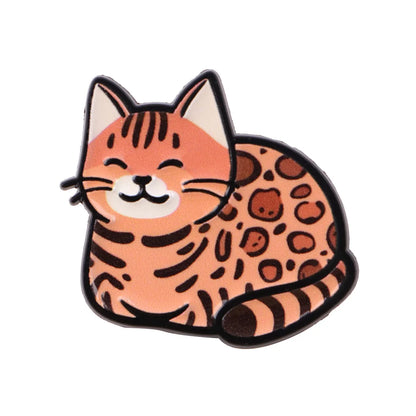 Van Gogh Starry Night Cat Enamel Brooches Cute Cat Lapel Pins Badge on Backpack Costume Accessories Fashion Jewelry Gifts