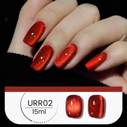 UR SUGAR 15ml Cat Magnetic Gel Nail Polish 30 Colors Semi Permanent Magnetic Gel UV/LED Soak Off Painting Vanrish Design - PAW Bolt