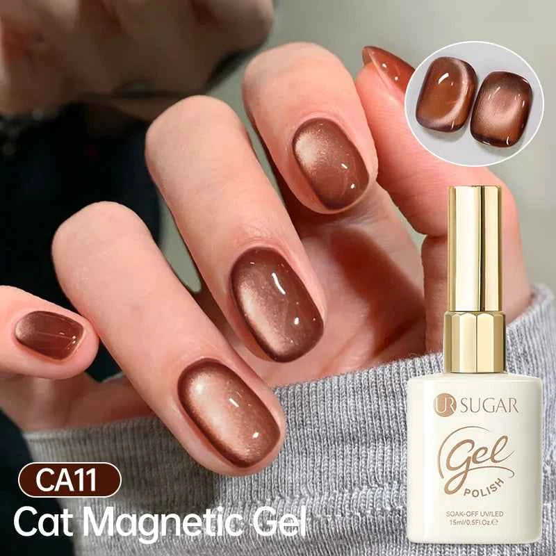UR SUGAR 15ml Cat Magnetic Gel Nail Polish 30 Colors Semi Permanent Magnetic Gel UV/LED Soak Off Painting Vanrish Design - PAW Bolt