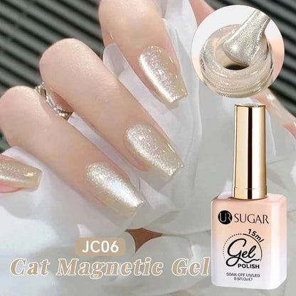 UR SUGAR 15ml Cat Magnetic Gel Nail Polish 30 Colors Semi Permanent Magnetic Gel UV/LED Soak Off Painting Vanrish Design - PAW Bolt