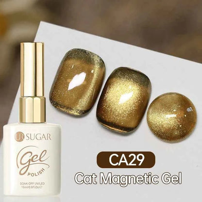 UR SUGAR 15ml Cat Magnetic Gel Nail Polish 30 Colors Semi Permanent Magnetic Gel UV/LED Soak Off Painting Vanrish Design - PAW Bolt