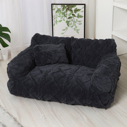 PawRelax™ Plush Bed 🐾 — Soft, Secure & Anxiety-Reducing - PAW Bolt